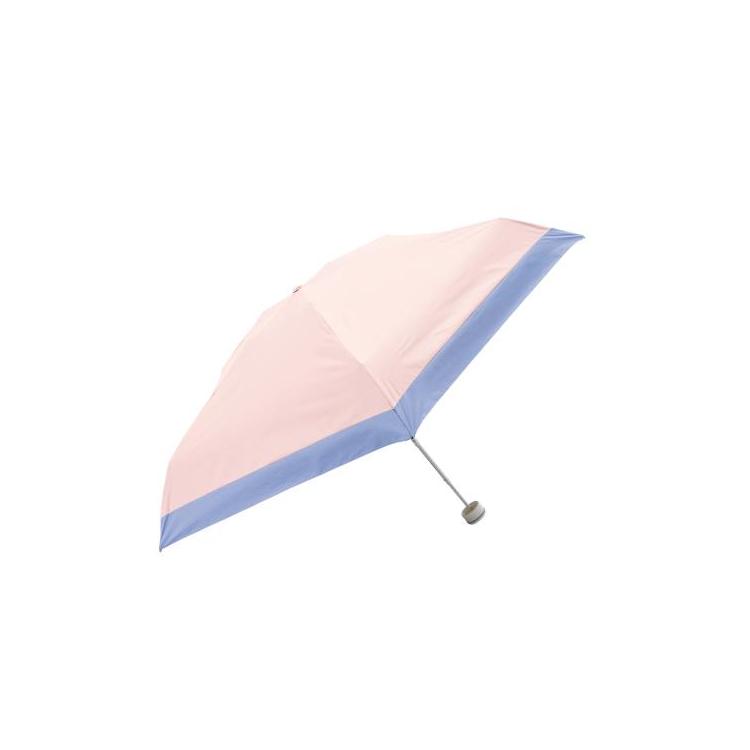 HUS. ハス 折りたたみ傘晴雨兼用 オールウェザー カラーズ ピンク×スカイブルー