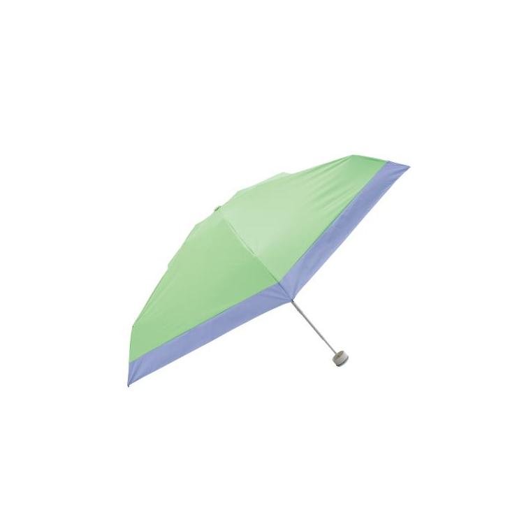 HUS. ハス 折りたたみ傘晴雨兼用 オールウェザー カラーズ ミント×スカイブルー