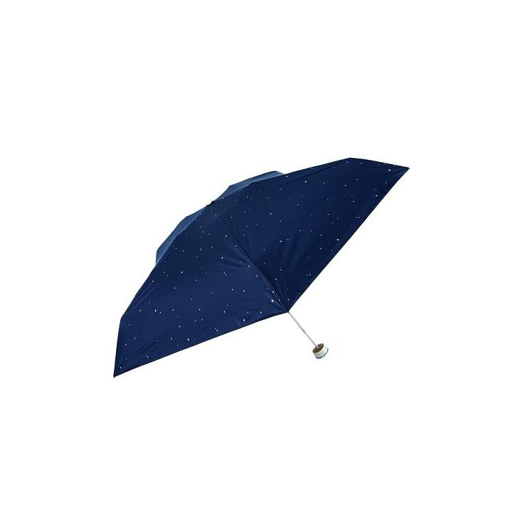 HUS. ハス 折りたたみ傘晴雨兼用 オールウェザーデザイン キラキラグリッター キラキラグリッター