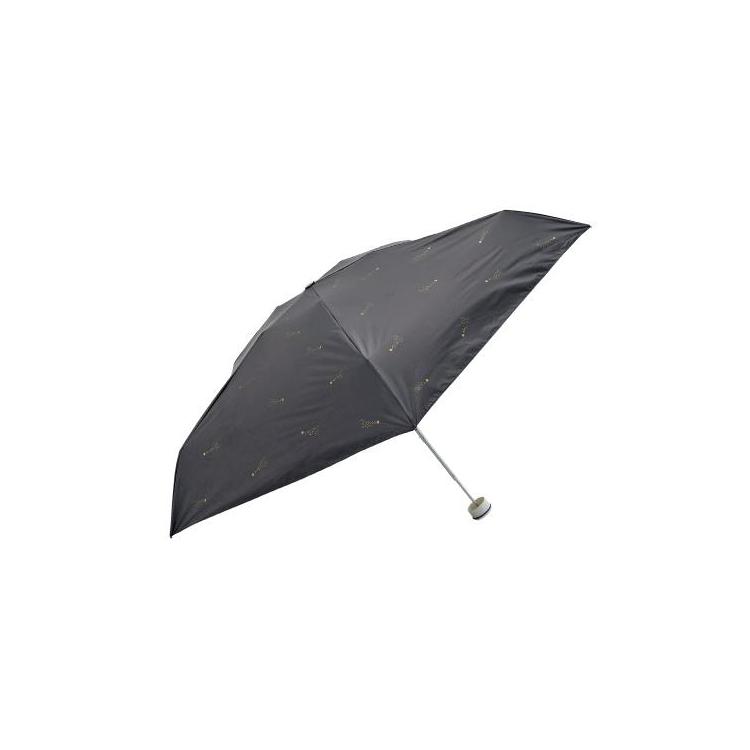 HUS. ハス 折りたたみ傘晴雨兼用 オールウェザーデザイン シューティングスター ダークグレー