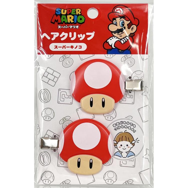 ヘアクリップ スーパーマリオ スーパーキノコ