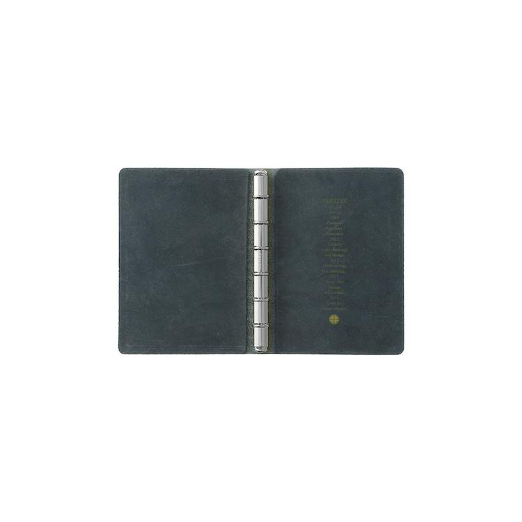 レザーバインダー プエブロ ミニ6 ネイビー ネイビー