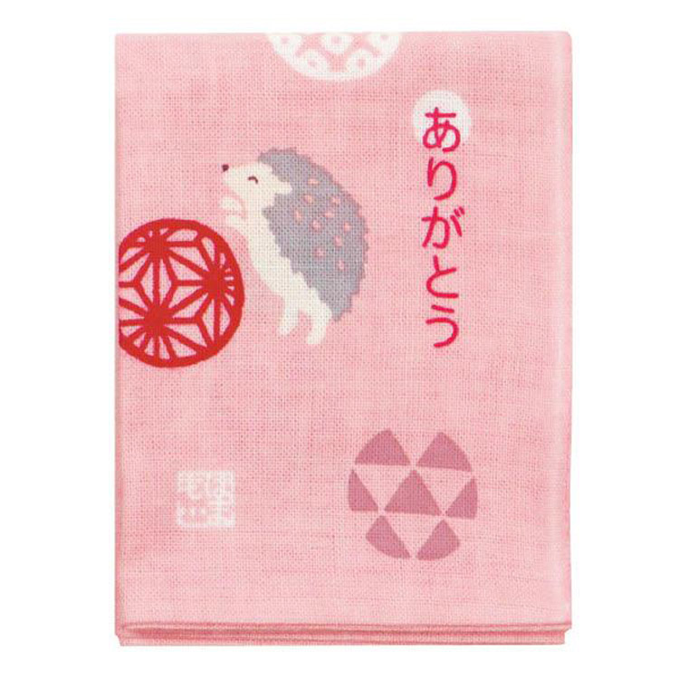 ひとことはんかち ありがとうハリネズミ 濱文様: ファッション＆バラエティ雑貨 | ロフト公式通販サイト | LOFT