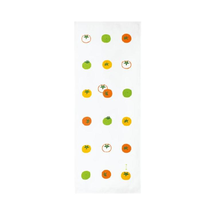 湯けむりたおる 34×90cm いろどりトマト いろどりトマト