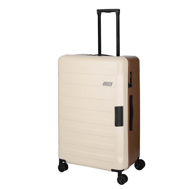 大型スーツケース　容量９５Ｌ　高さ６９ｃｍ　ファスナーキャリーケース　モカ　ロフトオリジナル