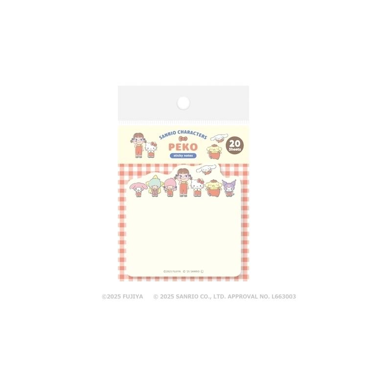 型抜き付箋 PEKO×サンリオキャラクターズ チェックA チェックA