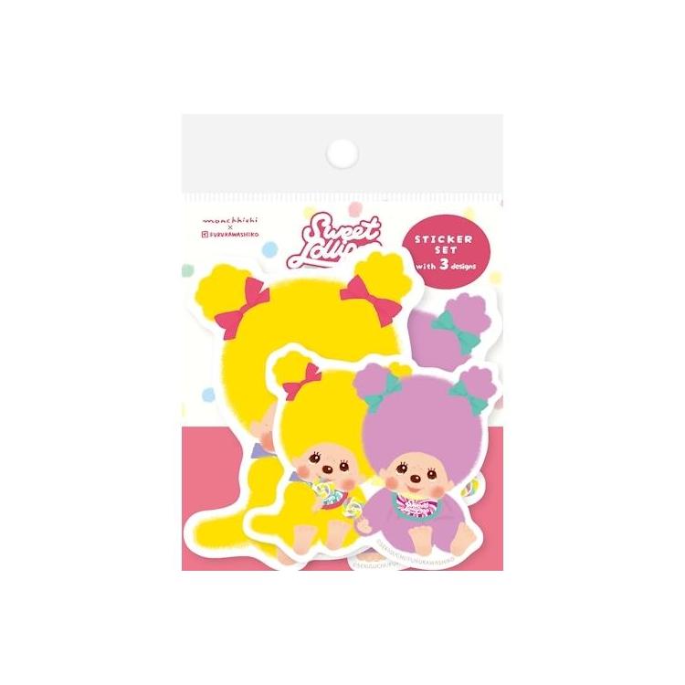 ステッカー 3柄セット モンチッチ ロリポップ モンチッチ ロリポップ