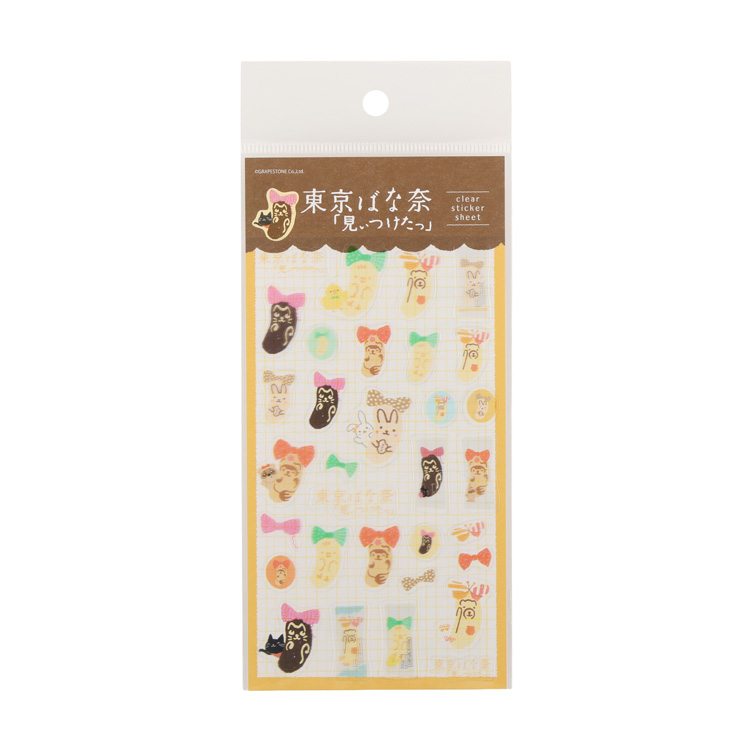 東京ばな奈 透明シールシート どうぶつ どうぶつ