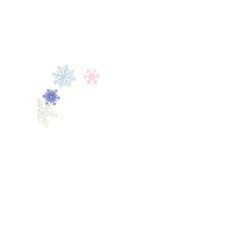 冬柄 封筒 スノーフラワー