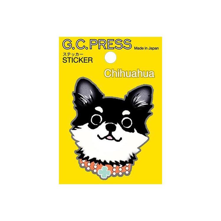 ステッカー 犬顔 チワワ チワワ