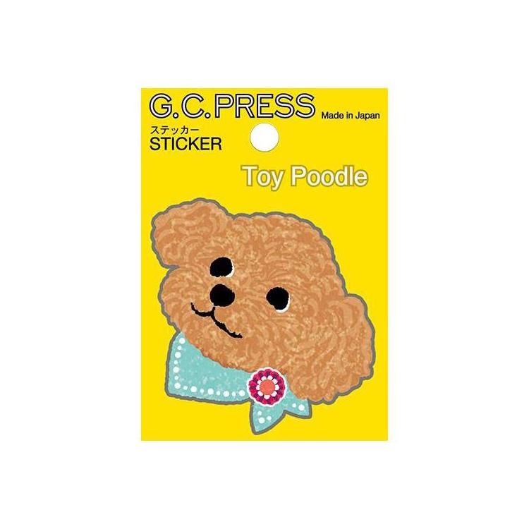 ステッカー 犬顔 トイプー トイプー