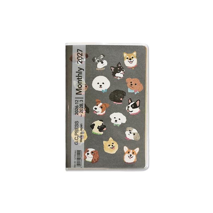 2026年12月始まり手帳 月間 ポケット INU ポケット INU