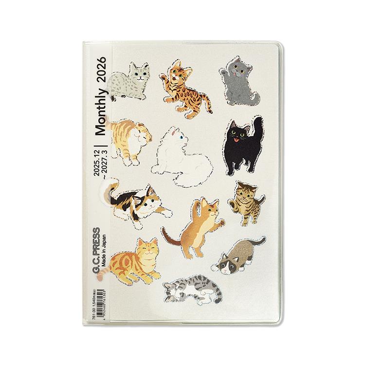 2025年12月始まり手帳 月間 B6 マイキャット マイキャット