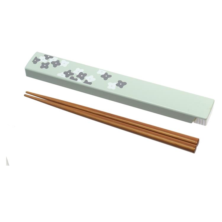 箸&ケース 18cm グリーン グリーン