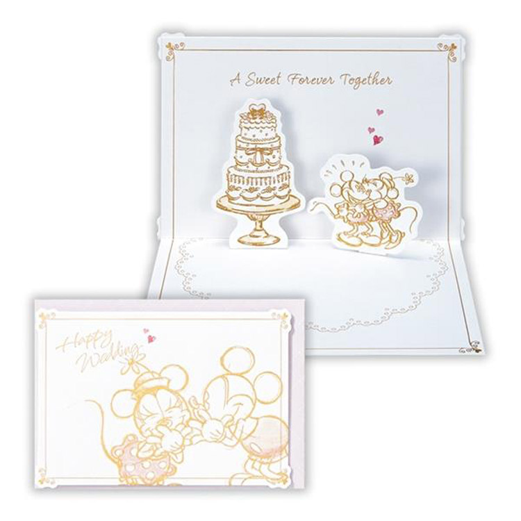 グリーティングカード ディズニー 御結婚御祝い 立体スケッチ ミッキー ミニー ステーショナリー ロフト公式通販サイト Loft