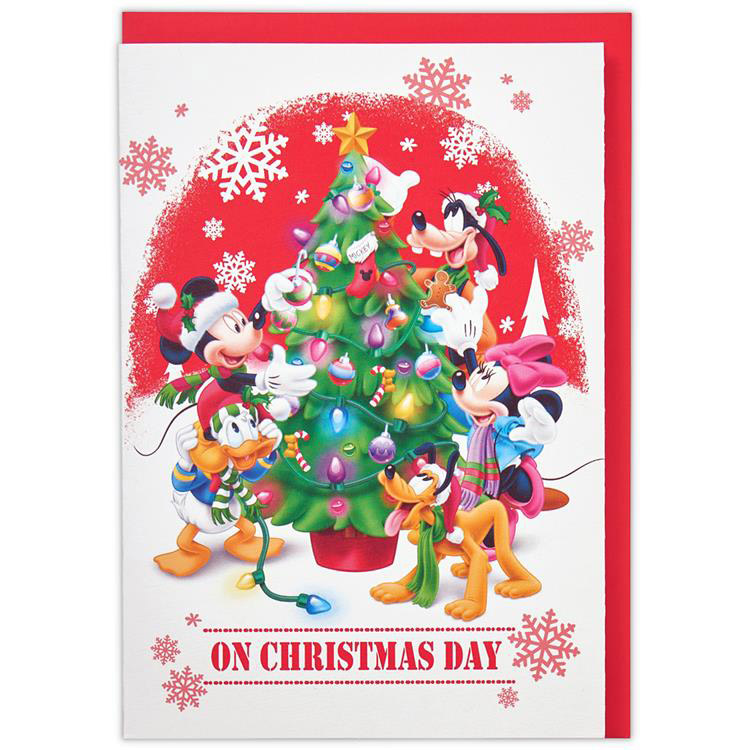 クリスマスオルゴールカード ディズニー 仲間たち 赤ベル ツリー ステーショナリー ロフト公式通販サイト Loft