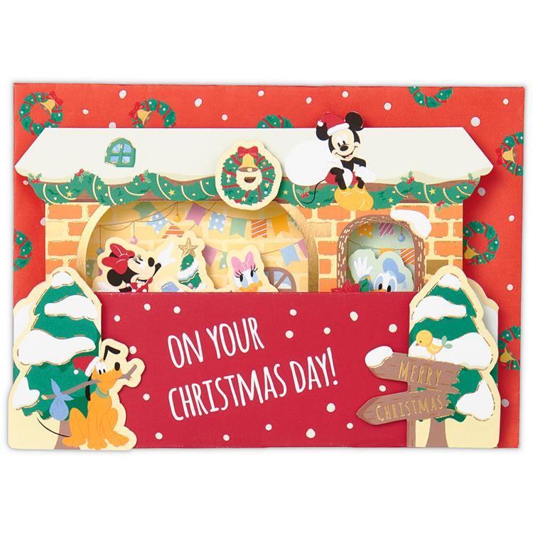 クリスマスカード ディズニー 仲間たち クリスマスの家 ステーショナリー ロフト公式通販サイト Loft