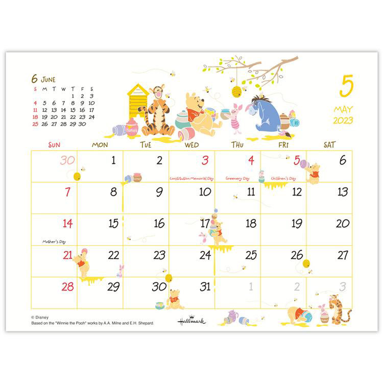 ２０２３年１月始まりカレンダー 卓上 ディズニー くまのプーさん: ステーショナリー | ロフト公式通販サイト | LOFT