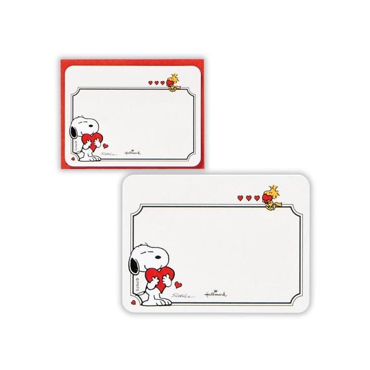 ミニメッセージカード スヌーピー セットハート