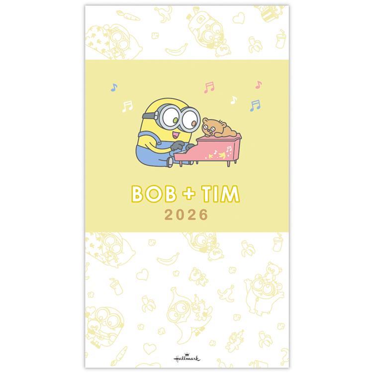 2025年10月始まり手帳 月間 B7 スリム ミニオンズ ボブ&ティム