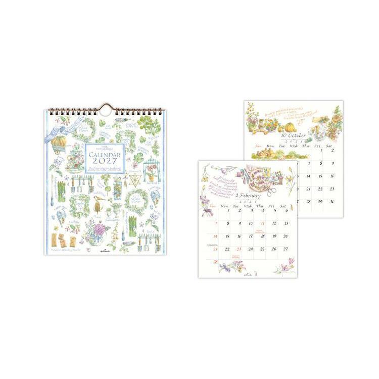 2027年1月始まり リングカレンダー小 ハーブカタログ ハーブカタログ