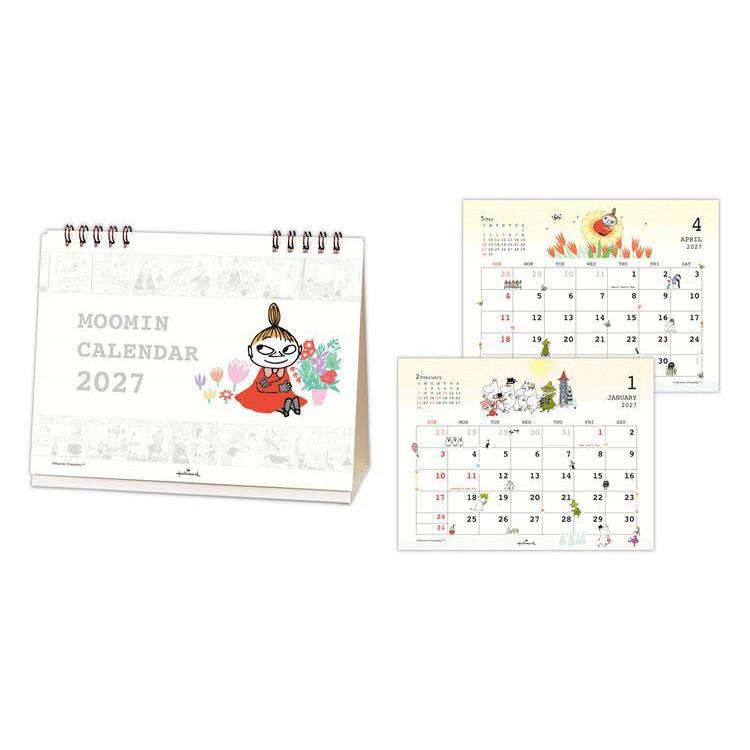 2027年1月始まりカレンダー 卓上 ムーミン ムーミン