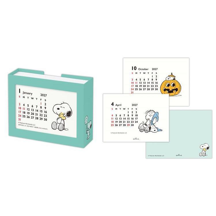 2027年1月始まりカレンダー 卓上 メモ付き PEANUTS スヌーピー スヌーピー