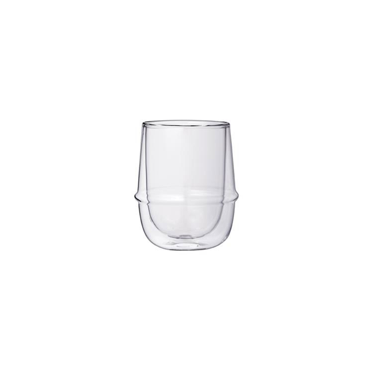 lilbet ダブルウォールグラス 2個セット 250ml コップ 耐熱 ガラス