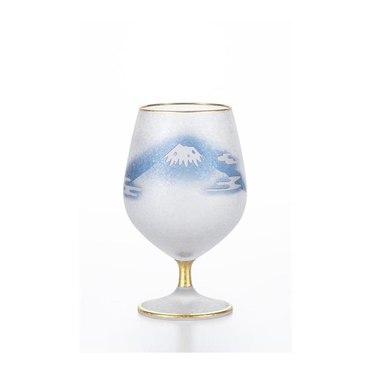 プレミアム 富士月兎図 脚付杯 210ml