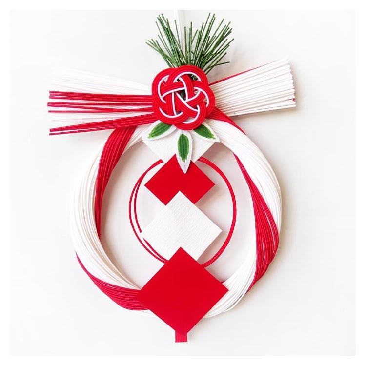 紅白 水引 リース 笹御幣