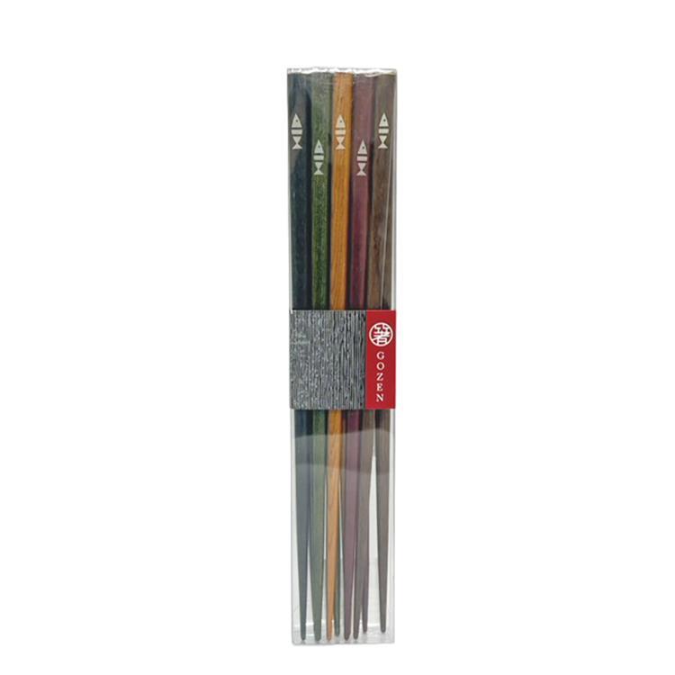 客用箸 ボーダーフィッシュ 23cm 5膳セット ‐