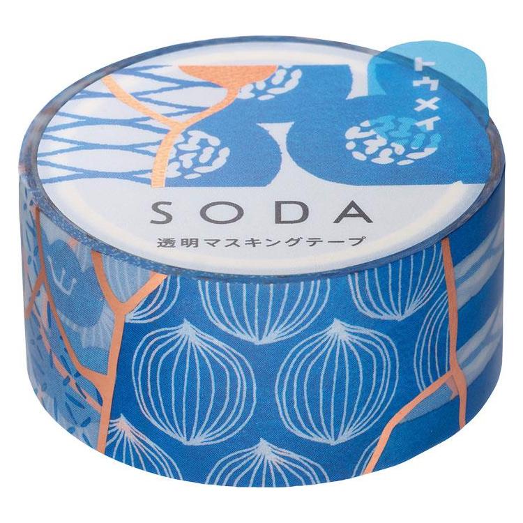 透明マスキングテープ SODA（ソーダ） 20mm幅 トウキ