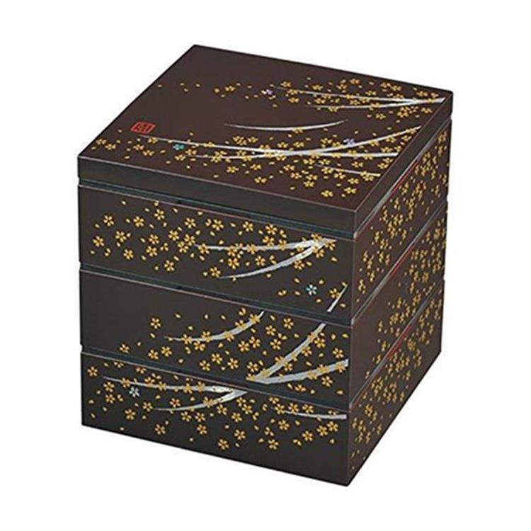 三段角重 黒 5.0 タッパ付 はるか 760ml×3段 溜 溜