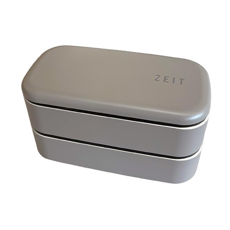 二段ランチBOX 1000ml グレージュ お弁当箱 グレージュ