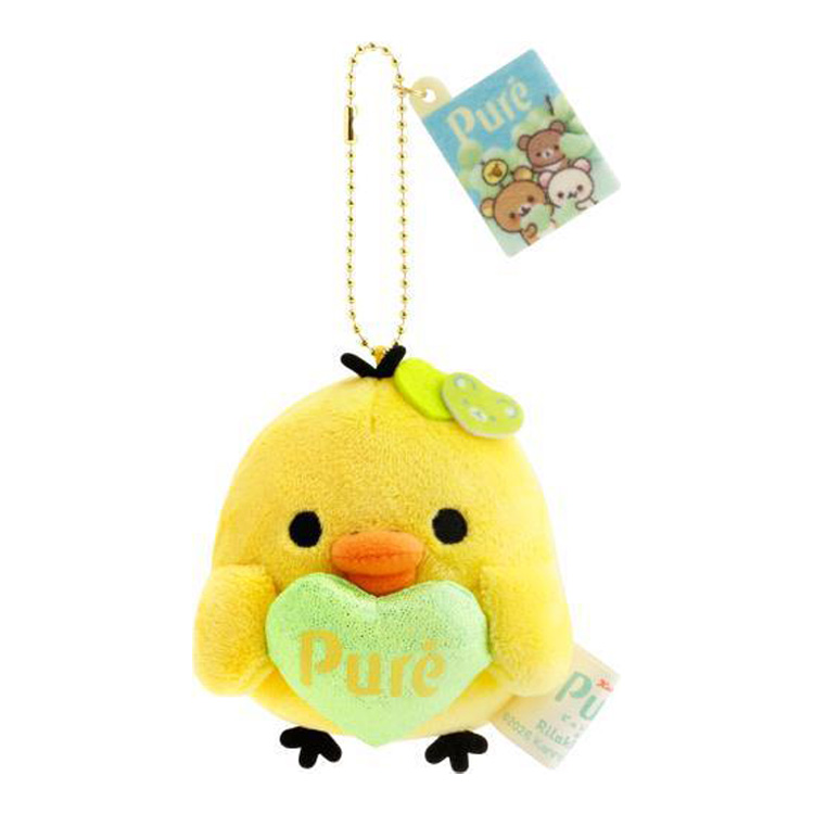 リラックマ　キイロイトリ　LOFT ロフト限定　コスメ　ぬいぐるみ ぶら下げぬいぐるみ リラックマ×ピュレグミ キイロイトリ