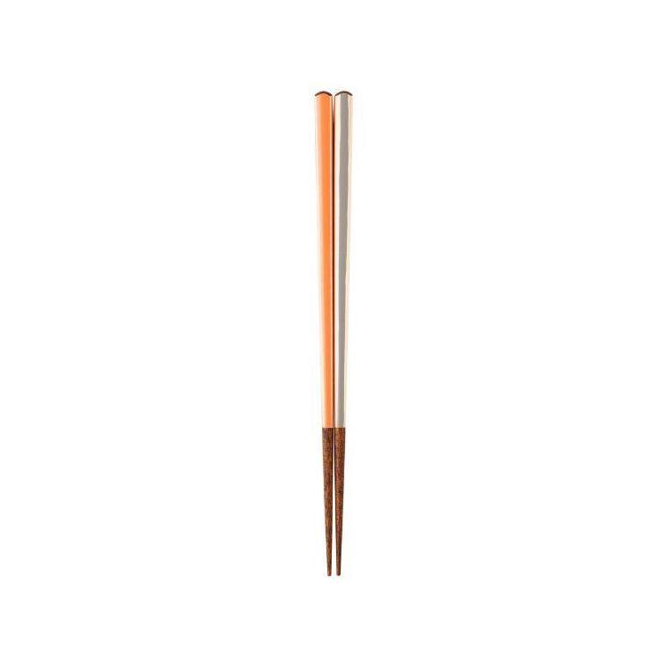 箸 染め分け 22.5cm 橙 橙