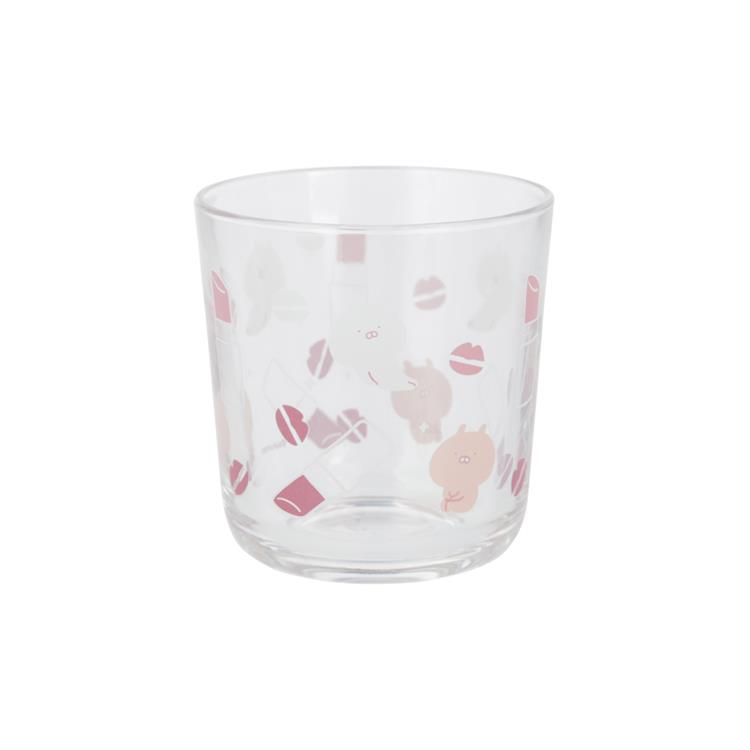 ガラスタンブラー うさまるメイクアップ