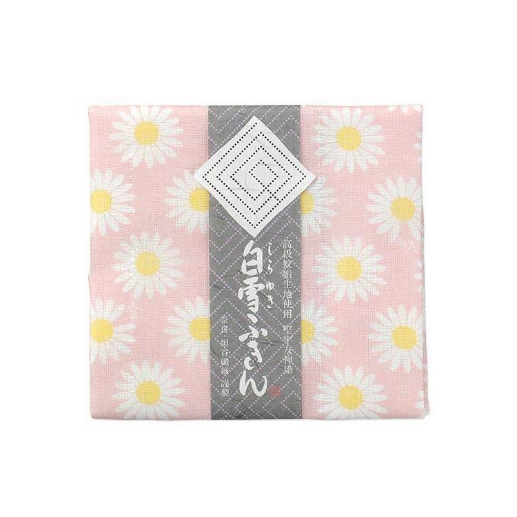 白雪友禅ふきん 30×40cm マーガレット ピンク ピンク