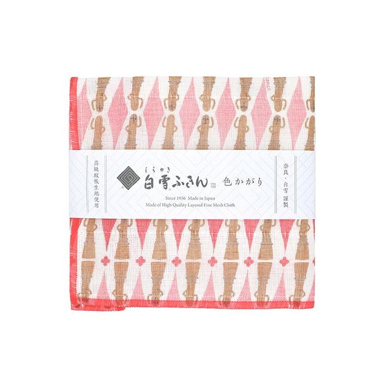 白雪ふきん 色かがり 30×40cm ハニワ ピンク ハニワ ピンク