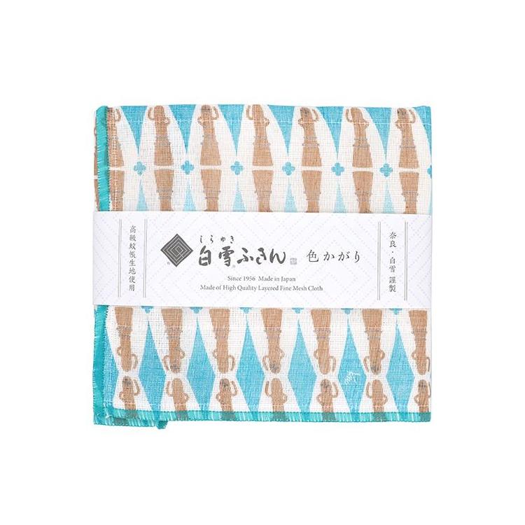 白雪ふきん 色かがり 30×40cm ハニワ ブルー ハニワ ブルー
