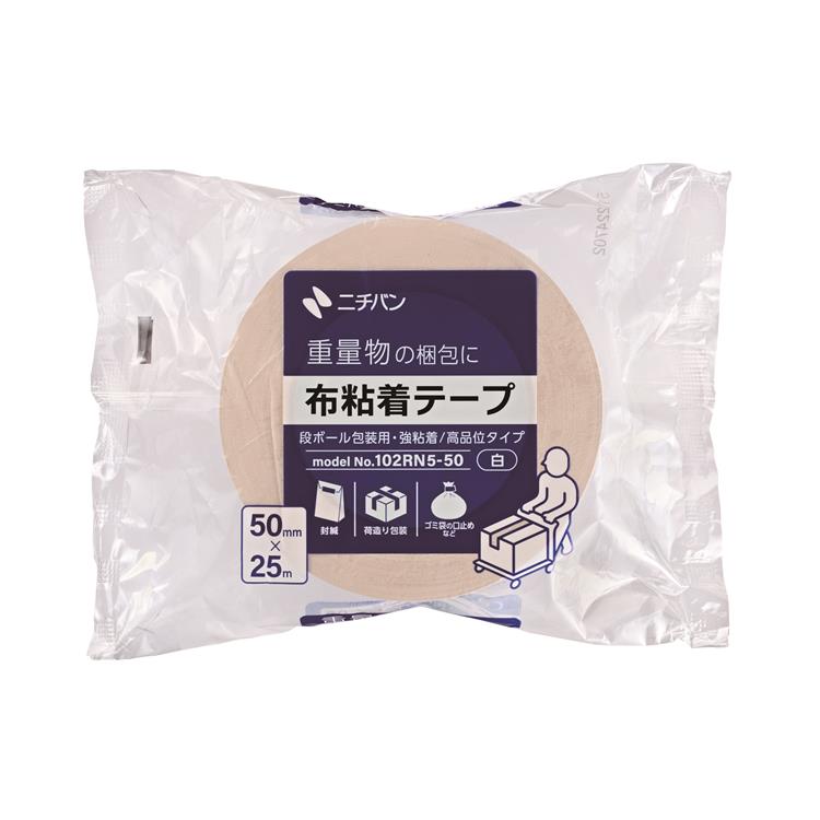 布粘着テープ 102RN5-50 白 白