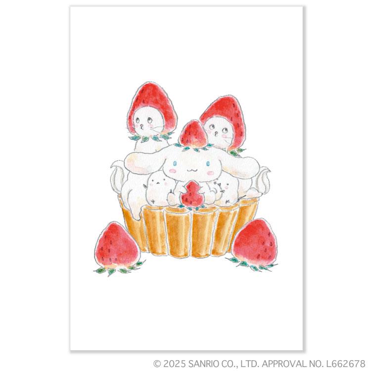 ポストカード トコロコムギ×サンリオキャラクターズ シナモロールといちごタルトにゃんこ シナモロール2