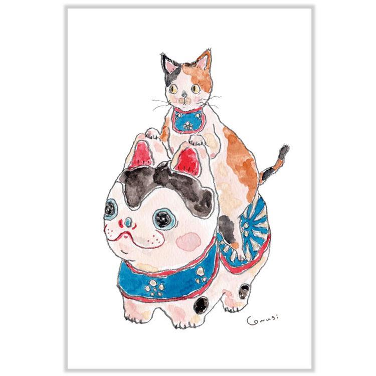 ポストカード トコロコムギ 犬張子 犬張子