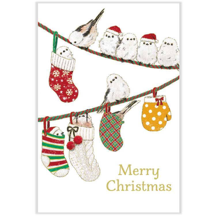 クリスマスポストカード 茜ことこ シマエナガ CMP-415 シマエナガ