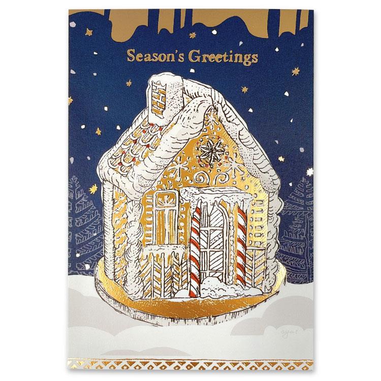 クリスマスポストカード いのうえ彩 ヘクセンハウス CMP-419 ヘクセンハウス