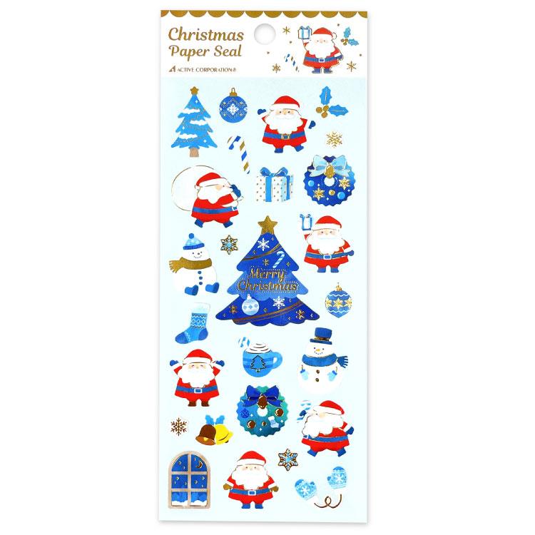 クリスマスペーパーシール サンタ クリスマス サンタ クリスマス