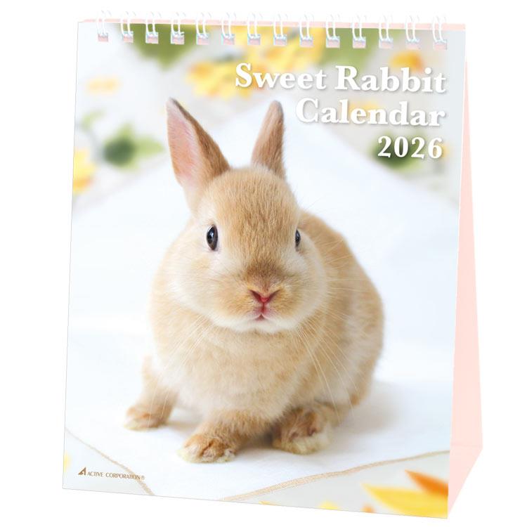 2026年1月始まりカレンダー 卓上 スウィートラビット