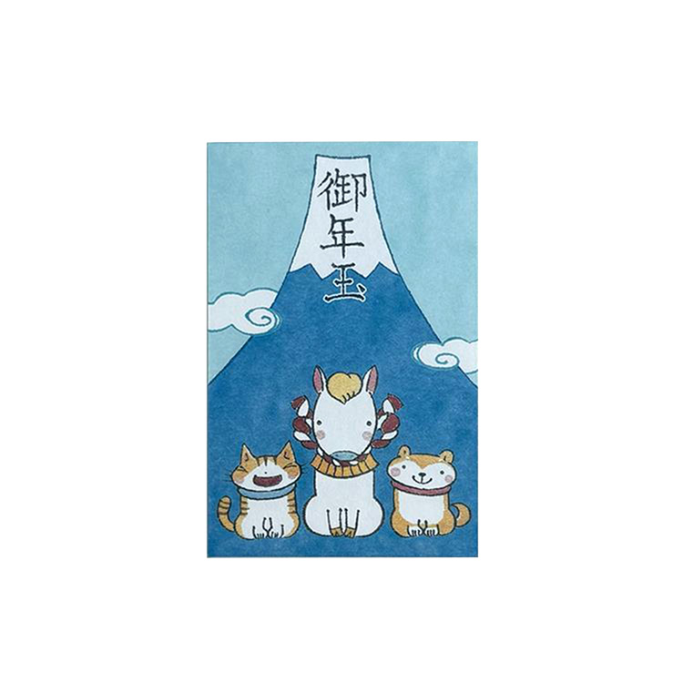 年賀ポチ袋 御年玉 馬富士 3枚入り