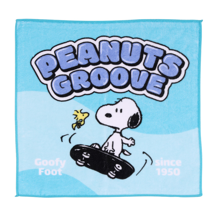 ハンドタオル スヌーピー PEANUTS GROOVE ブルー【ロフト限定】 ブルー