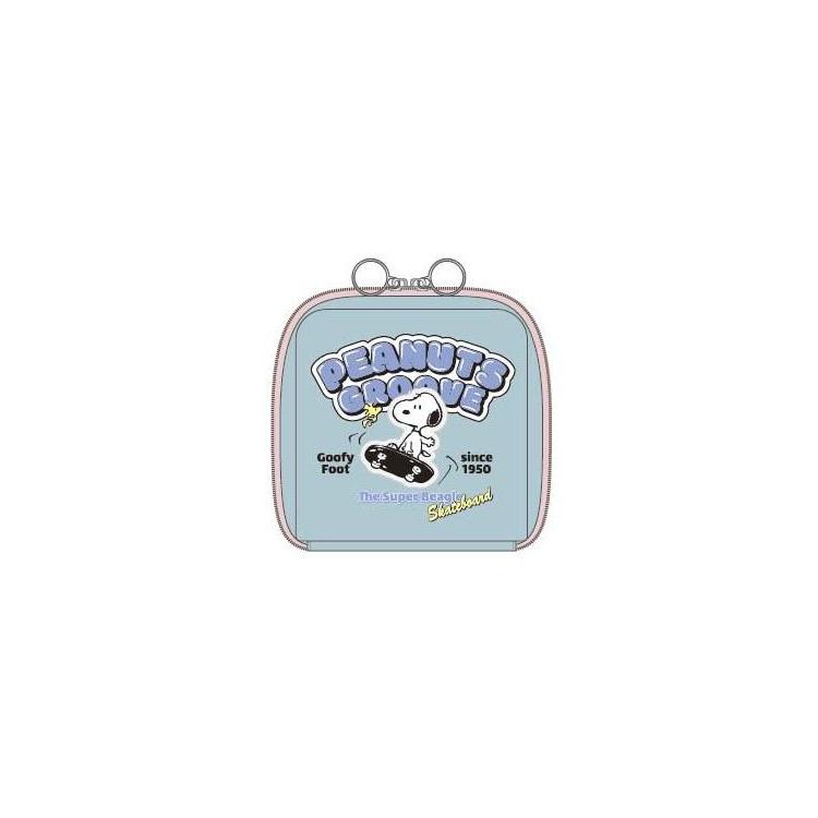スクエアポーチ スヌーピー PEANUTS GROOVE ブルー【ロフト限定】 ブルー